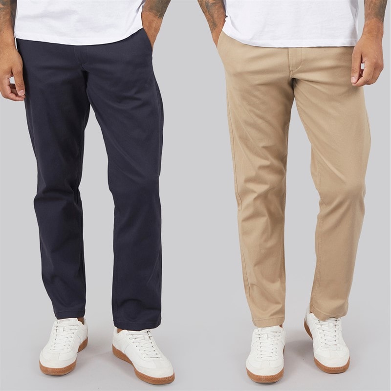 JACK & JONES Herre To Pack Afslappede Kane Dave Chinos Navy/Crockery