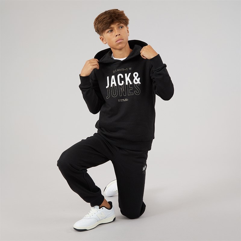JACK & JONES Drenge Mickey Sweatshirt Og Joggingbukser Træningsdragt Sort