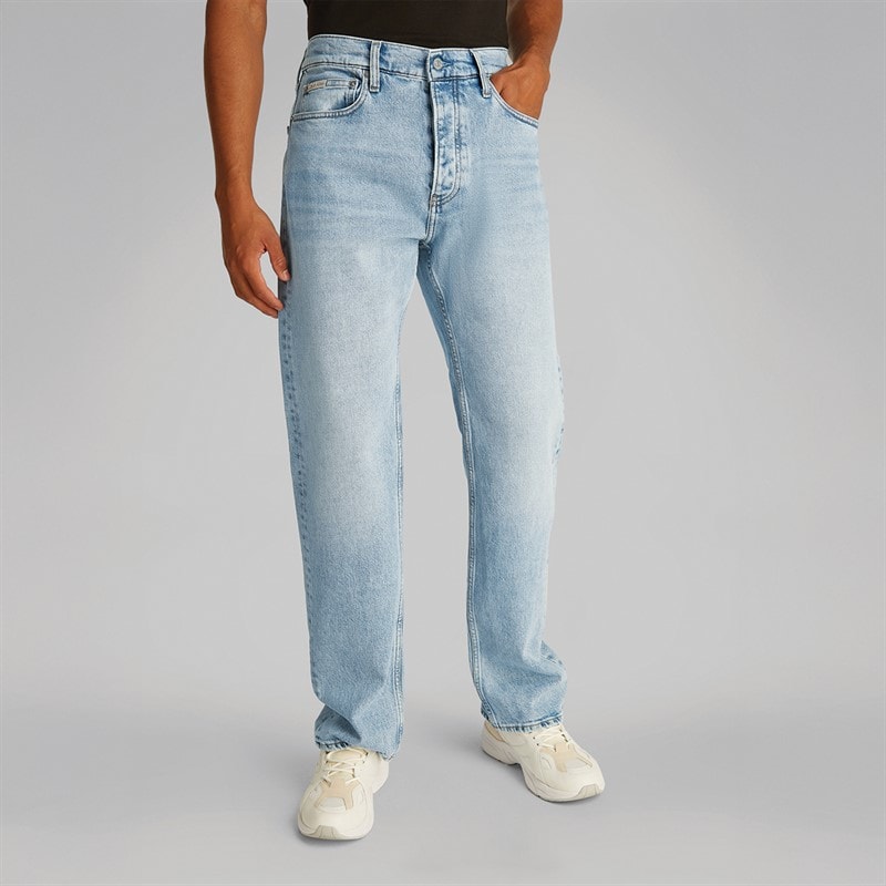 Calvin Klein Jeans Herre Standard Straight Jeans Denim Lys