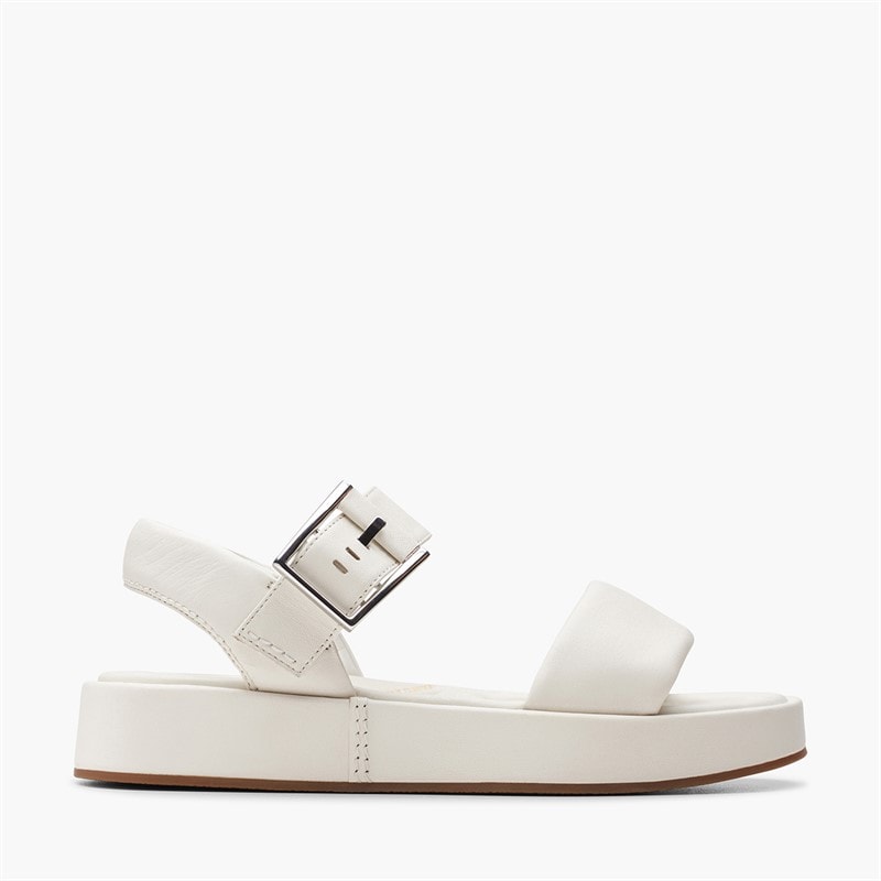 Clarks Dame Alda D Fit Rem Sandaler Off White