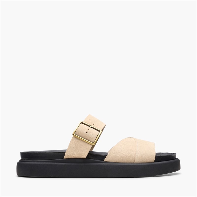 Clarks Dame Aristella D-Fit Sandaler Ecru