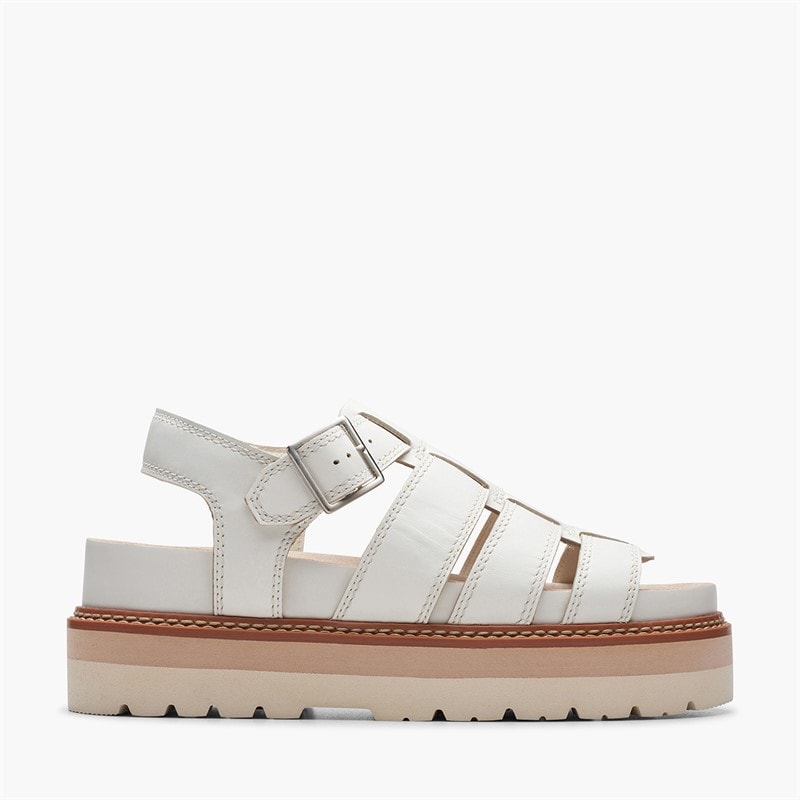 Clarks Dame Orianna Twist D-Fit Sandaler Off White