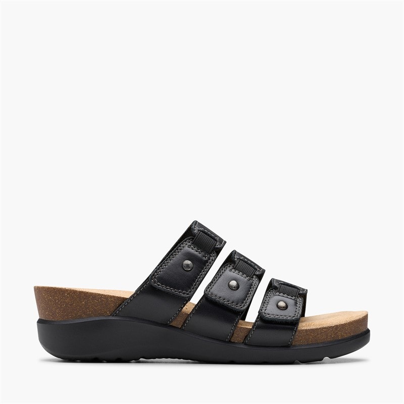 Clarks Dame Calenne Lily D-Fit Sandaler Sort