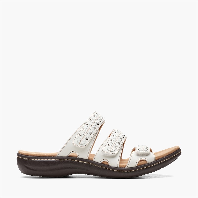 Clarks Dame Laurieann Cove D-Fit Sandaler Hvid