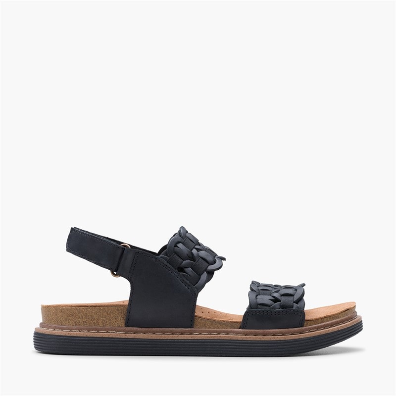 Clarks Dame Arwell Glide D-Fit Sandaler Sort