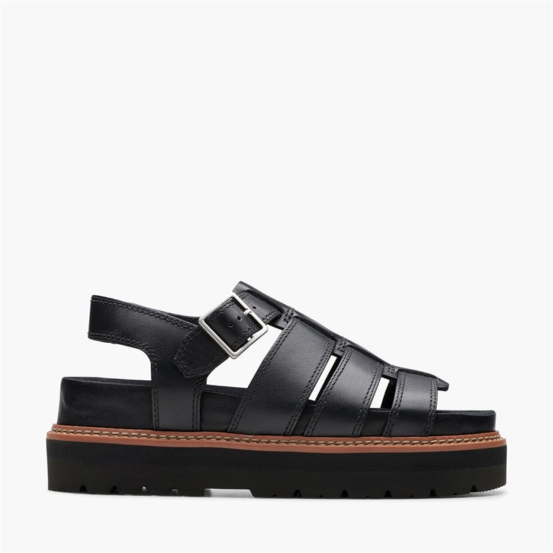 Clarks Dame Orianna Twist D-Fit Sandaler Sort
