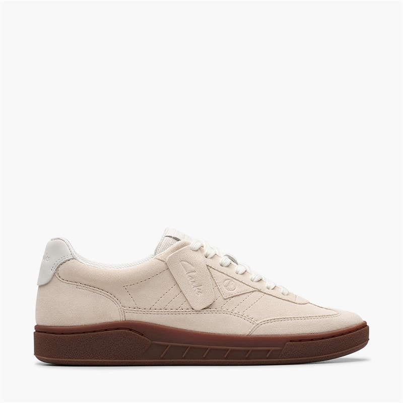 Clarks Herre Craft Rally Ace Træningssko Off White Suede