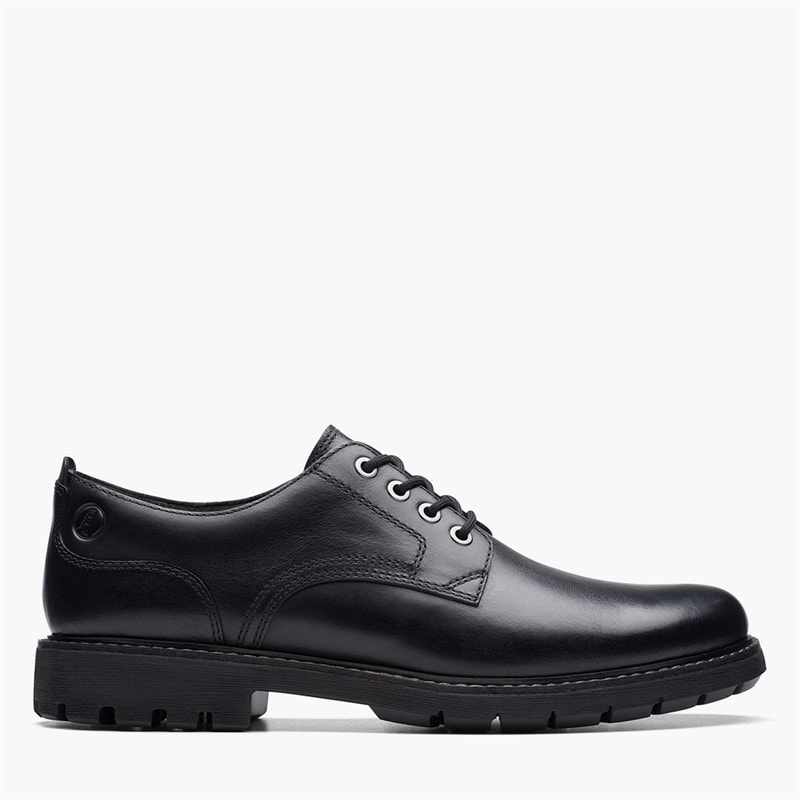 Clarks Herresko Batcombe Snørebånd Black Leather