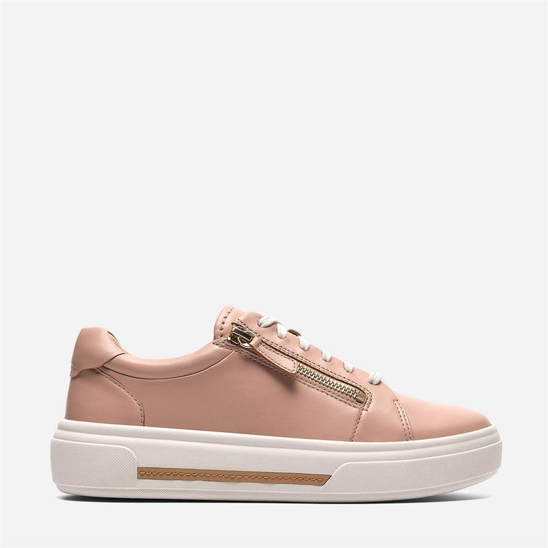 Clarks Dame Hollyrose Lynlås Sko Light Pink Leather