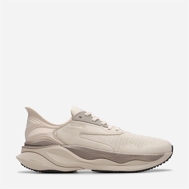 Clarks Herre Pace Træningssko Off White Combi