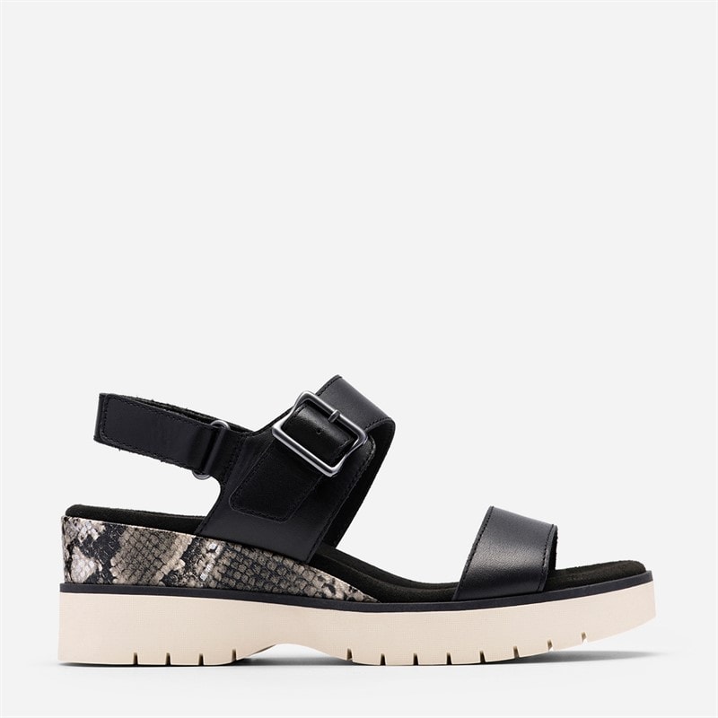 Clarks Dame Diaz Rose Sandaler Black Combi