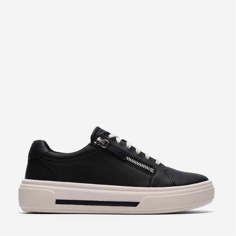 Clarks Dame Hollyrose Lynlås Sko Black Leather