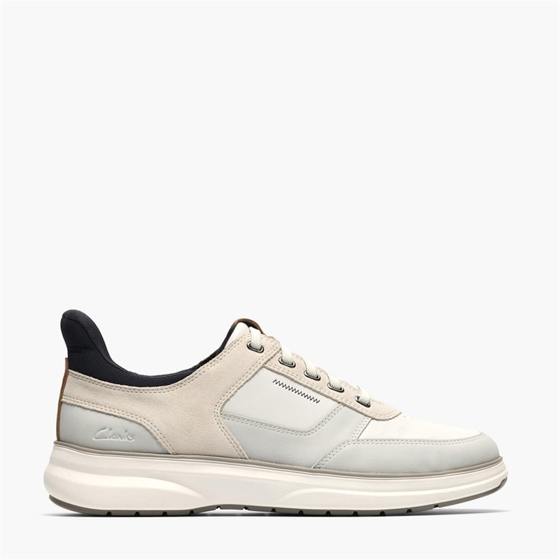 Clarks Herre Mullan Eay Træningssko White Combi