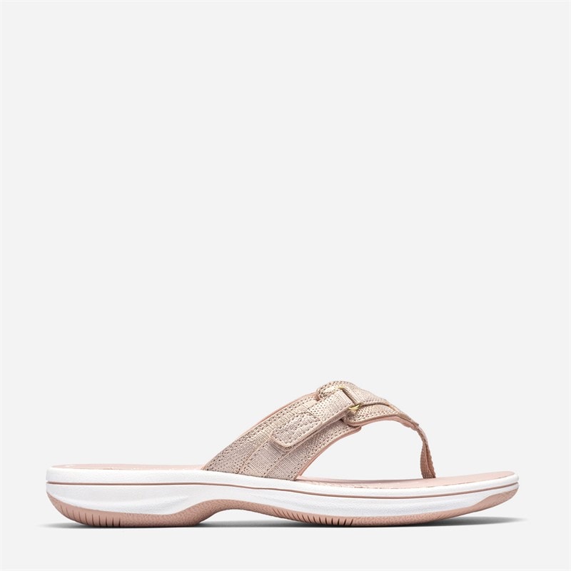 Clarks Dame Brinkley Sea Klipklapper Dusty Rose Metallic