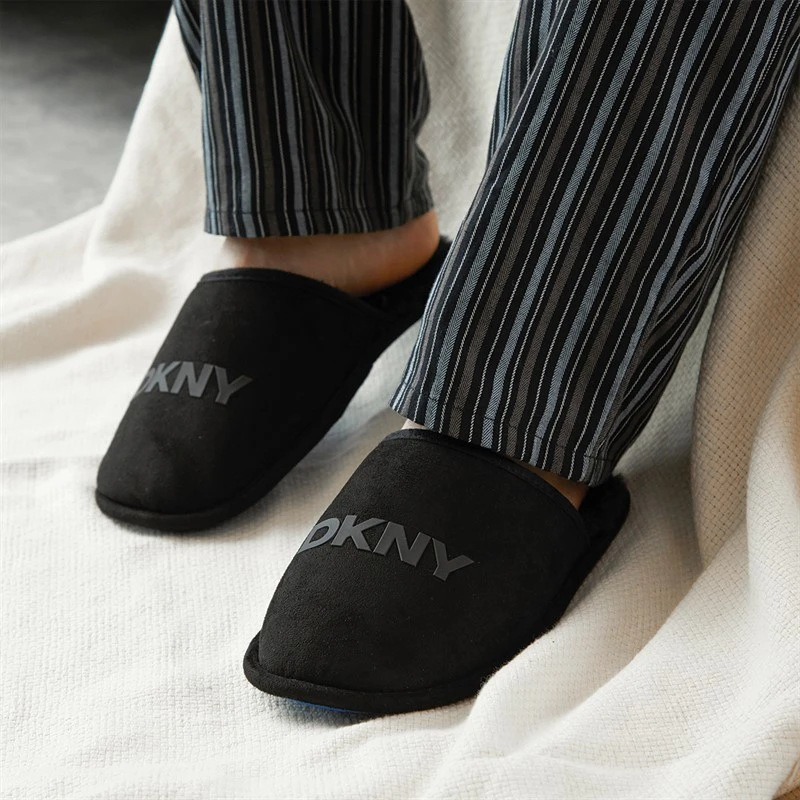 DKNY Herre Lyra Mule-Tøfler Sorte