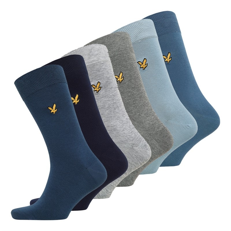 Lyle And Scott Vintage Herre Victor Six Pack Sokker Flerfarvet