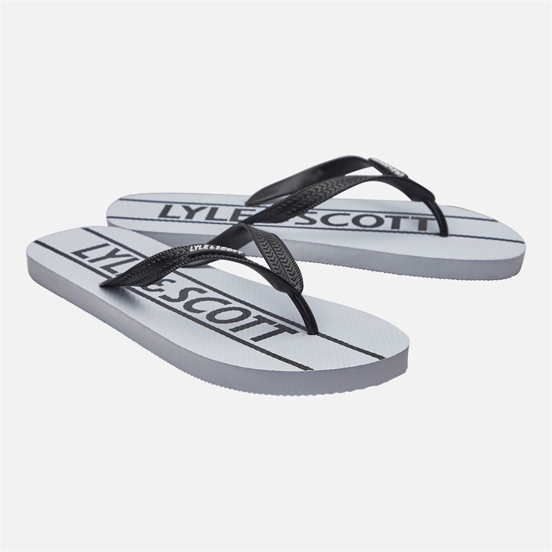 Lyle And Scott Vintage Herre Sand flip flops Hvid/Sort