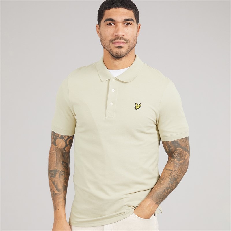 Lyle And Scott Vintage Herre Polo Shirt X865 Grey Taupe