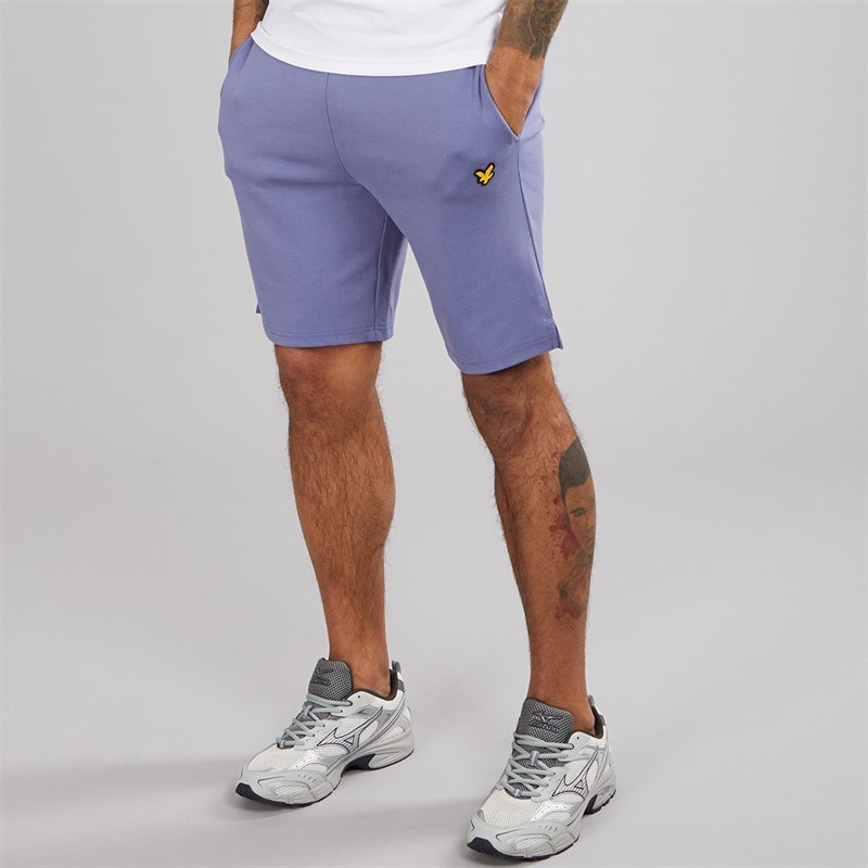 Lyle And Scott Vintage Herre Fleece Shorts X656 Explorer Blue