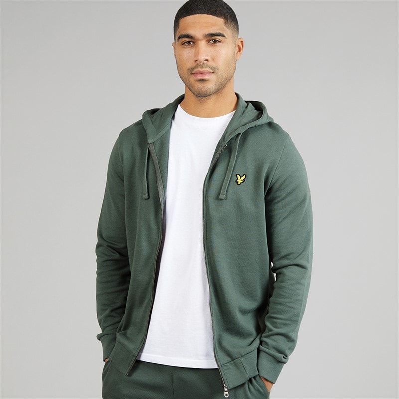 Lyle And Scott Vintage Herre lynlås hættetrøje Green Mercurial