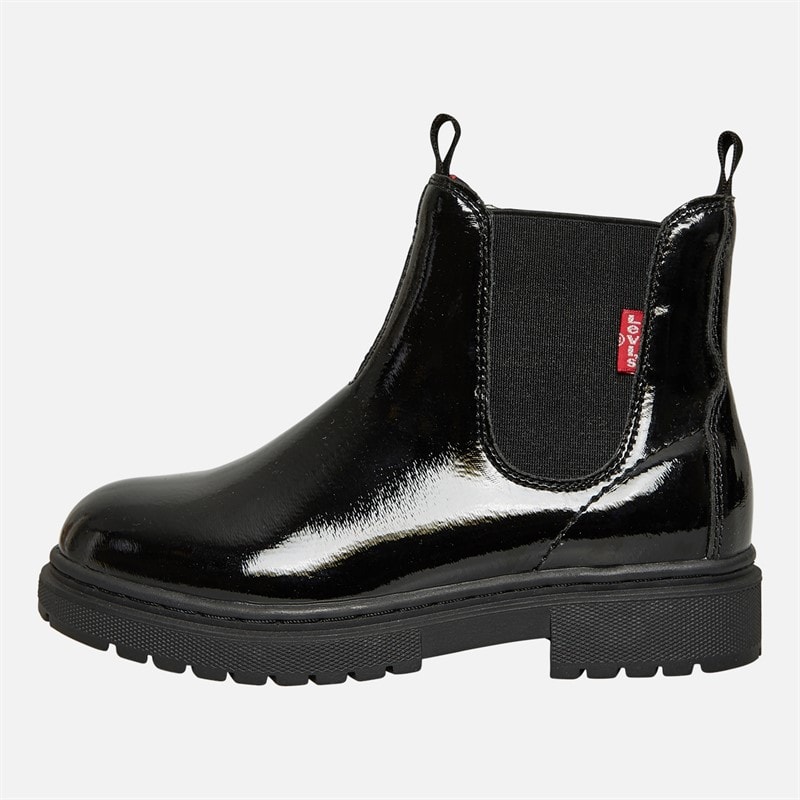 Levi's Junior Piger Oliver Støvler Sort Skinnende 2459