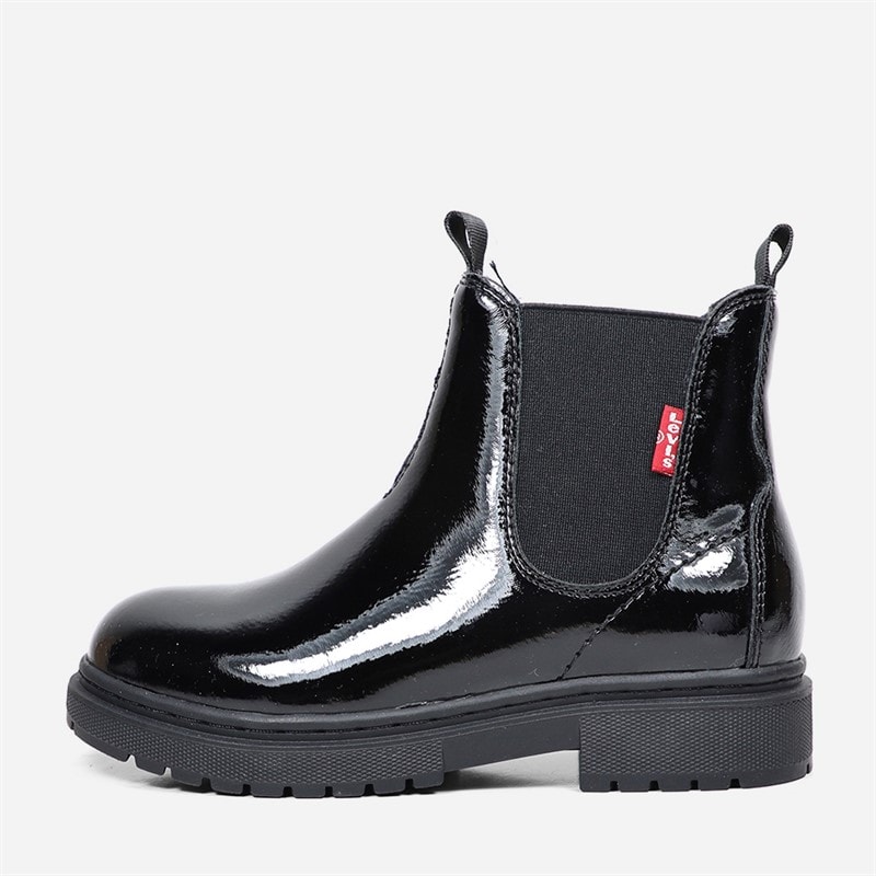 Levi's Børne Piger Oliver Støvler Black Shiny 2459