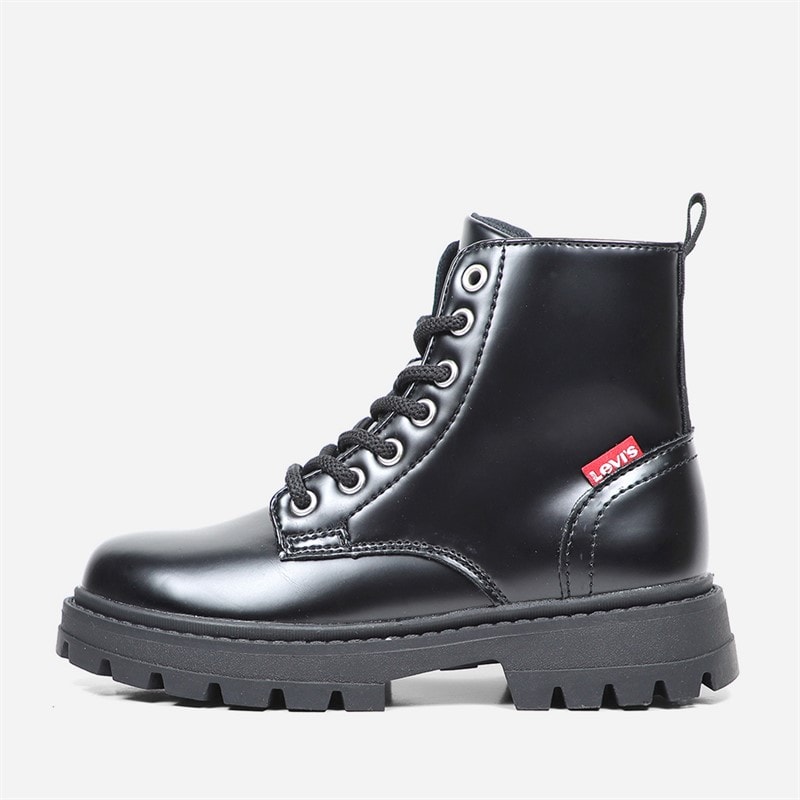 Levi's Junior Pasadena Refresh Støvler Black Shiny 2459