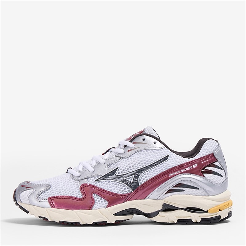 Mizuno Wave Rider 10 Træningssko Hvid/Blacksand/Syrad