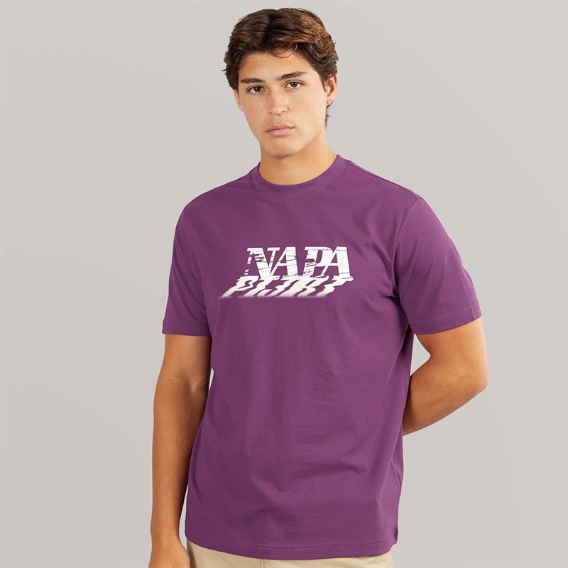 Napapijri Herre Lodestar T-shirt Purple Pass