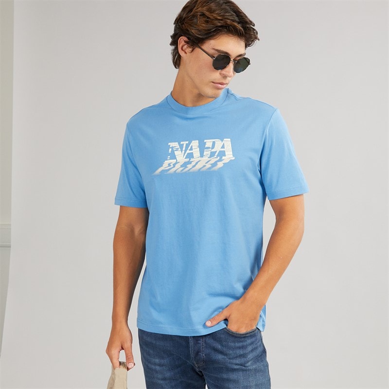 Napapijri Herre Lodestar T-shirt Blue Jasper