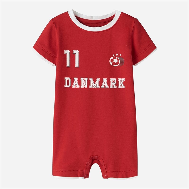 Name It Danmark VM Baby Bodystocking True Red Denmark