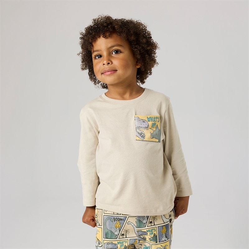 Name It Drenge Mini Sikalasi Langærmet T-shirt Peyote