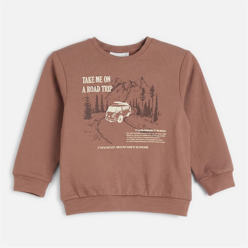 Name It Drenge Mini Balas Sweatshirt Chocolate Malt