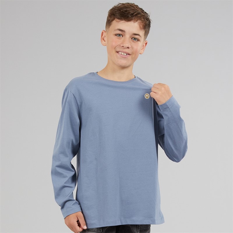 Name It Drenge Vimpel Brandmark Langærmet T-shirt Flint Stone