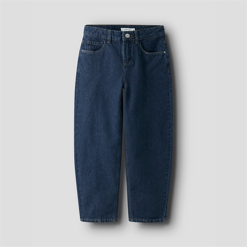 Name It Piger Bella Ballon Jeans Dark Blue Denim