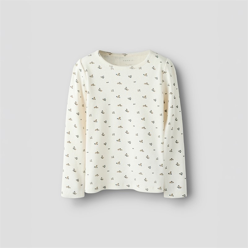 Name It Piger Polinne Langærmet Top Cloud Dancer