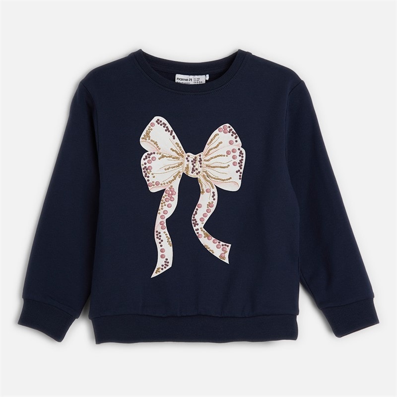 Name It Piger Tarina Sweatshirt Navy Blazer