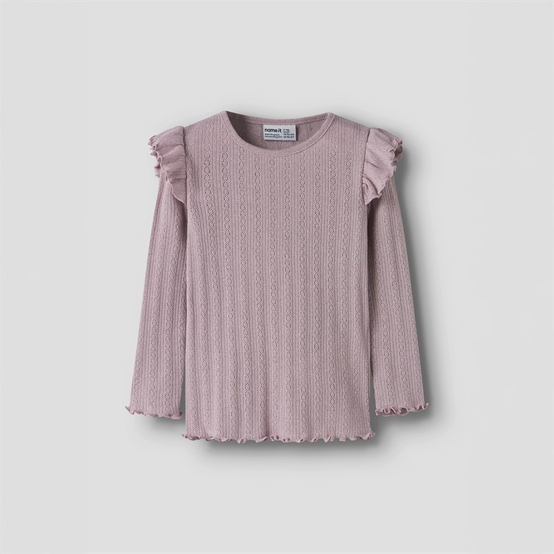 Name It Piger Blitta Langærmet Top Dawn Pink