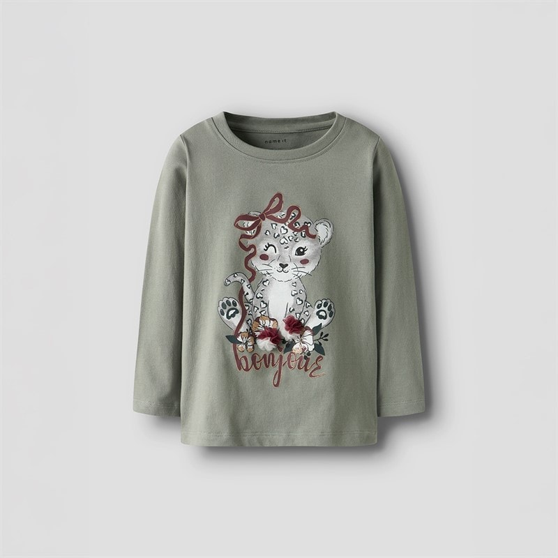Name It Piger Betua Langærmet Bluse Shadow