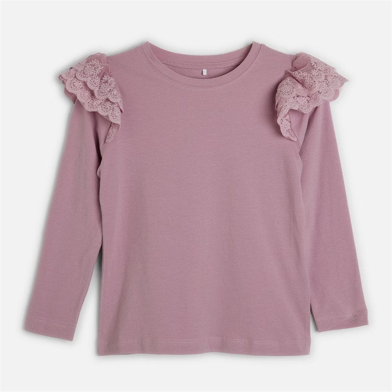Name It Piger Tinsley Langærmet Bluse Dawn Pink