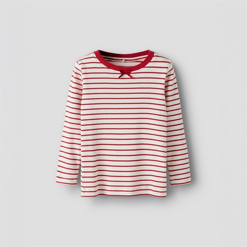 Name It Piger Tetina Langærmet T-shirt Scarlet
