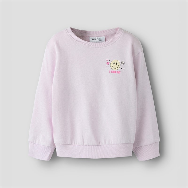 Name It Piger Diana Sweatshirt Lavender Fog