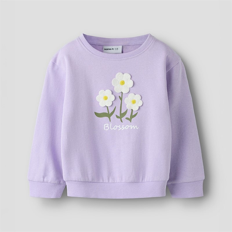 Name It Piger Daniea Sweatshirt Lavendula