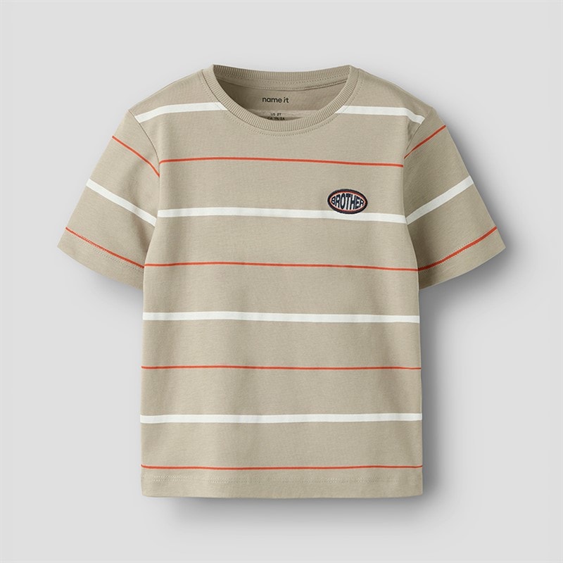 Name It Drenge Fritz T Shirt Aluminum