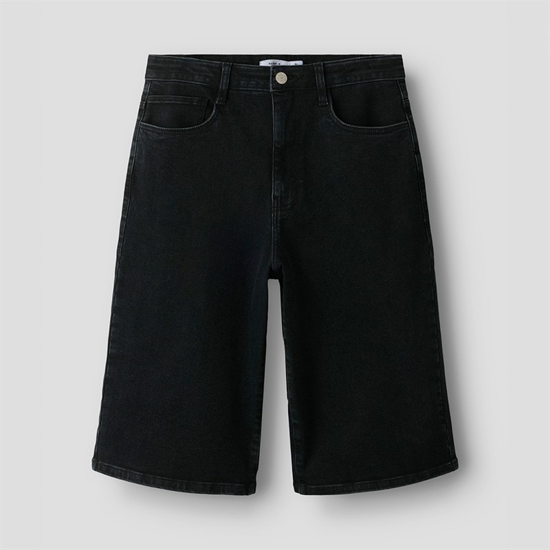 Name It Drenge Ben Skater Denim Jorts Black Denim