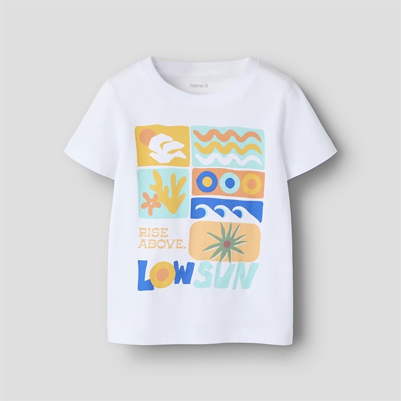 Name It Drenge Jeans T Shirt Lys hvid