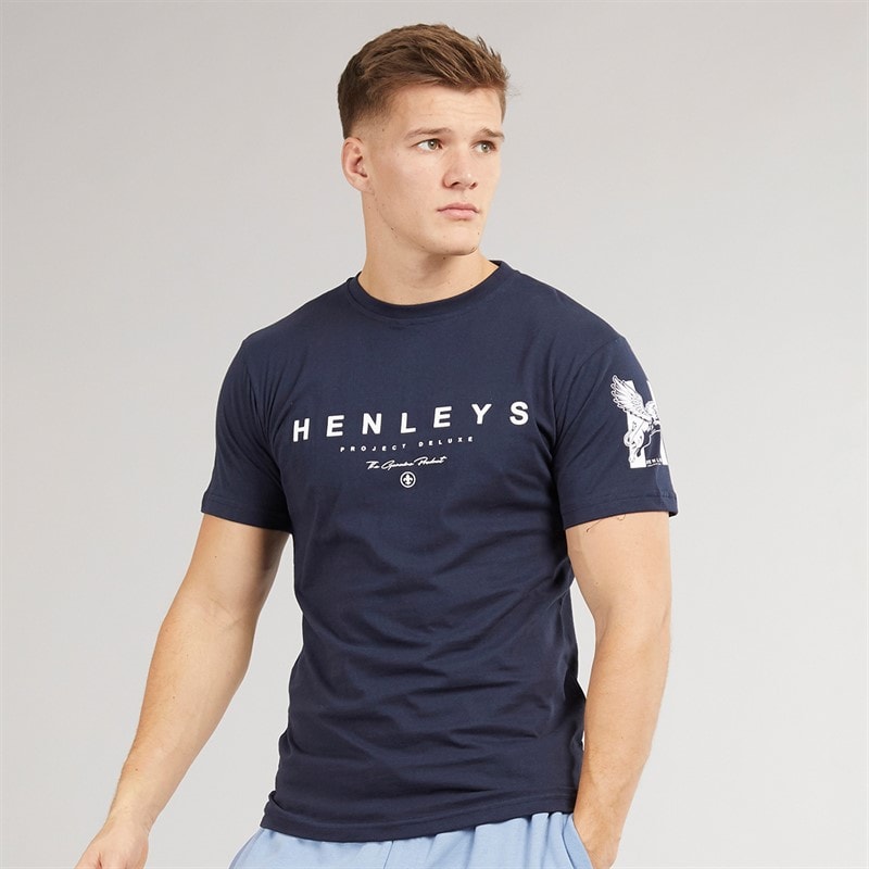 Henleys Herre Hentyme T-shirts Flade