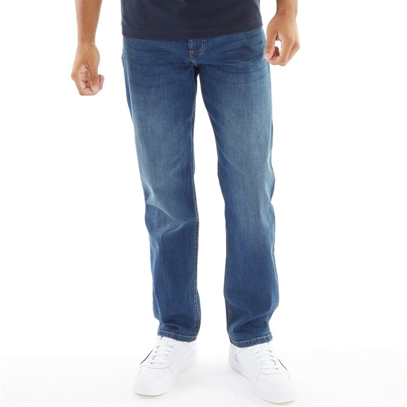 Henleys Herre Breeze Jeans Med Lige Ben Blå
