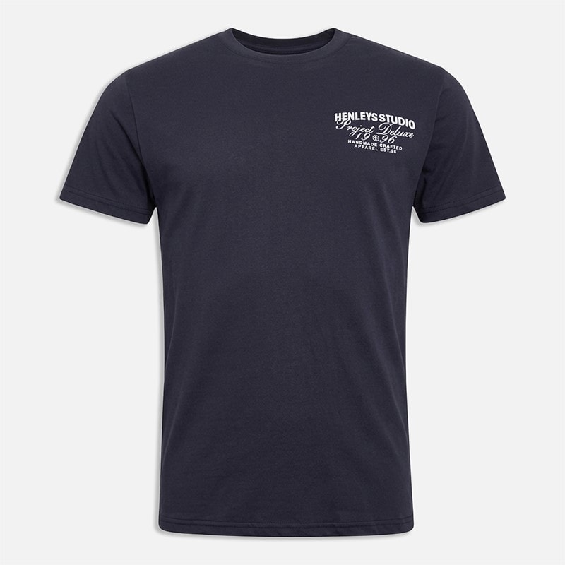 Henleys Herre Kcab T Shirt Marineblå