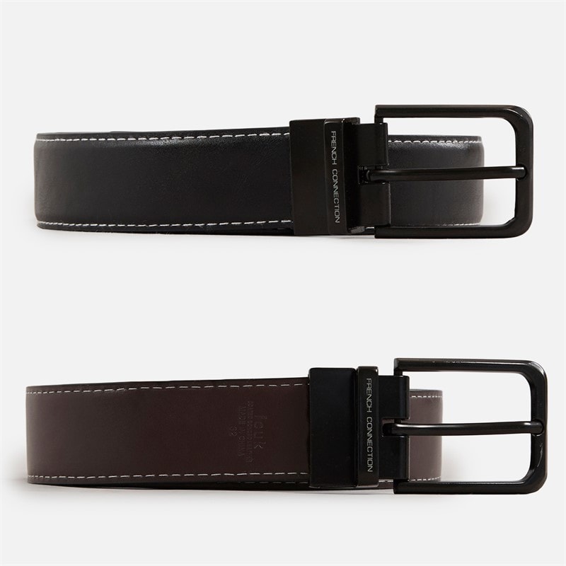 French Connection Herre Stitch Line Reversible Bælter Flerfarvet